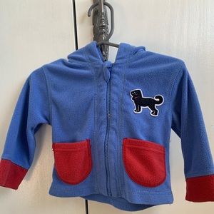 The Black Dog infant 0-6 month hooded sweatshirt